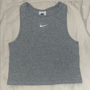 Nike Girls Cropped Gray Tank Medium 10/12